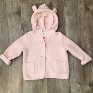 Hooded sweater with bear ears 12-18m